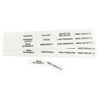 GRAFOPLAST SRL - GRAEVOHF41550W TARGHETTA ADES. PC HF BIANCO 50X15 MM15