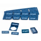 GRAFOPLAST SRL - GRAEVOMD01UX TARGHETTA METAL-DETECT. 27X15 MM 192PZ