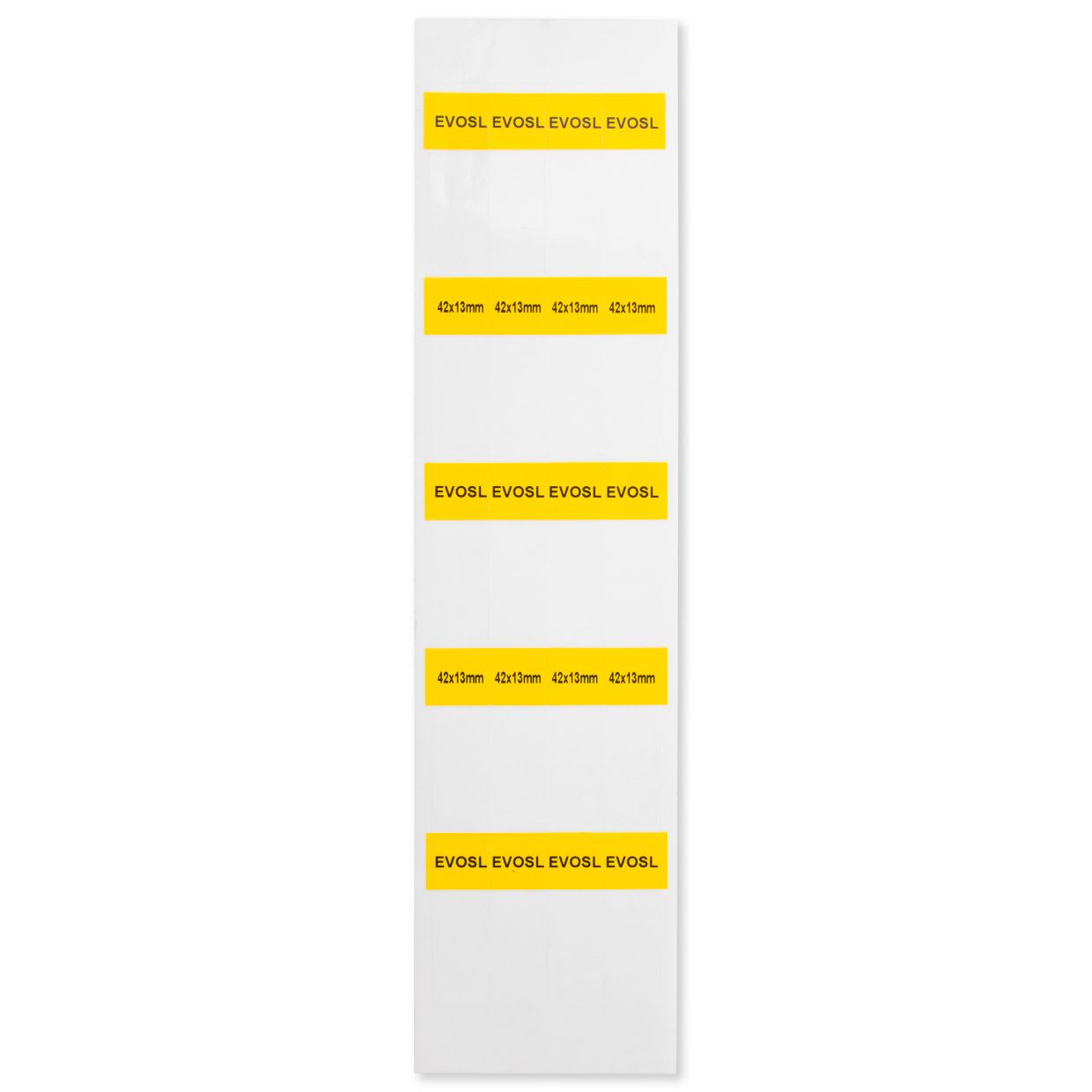 GRAFOPLAST SRL - GRAEVOSL042013Y SEGNACAVO AUTOLAMINANTE GIALLO 42X13 500