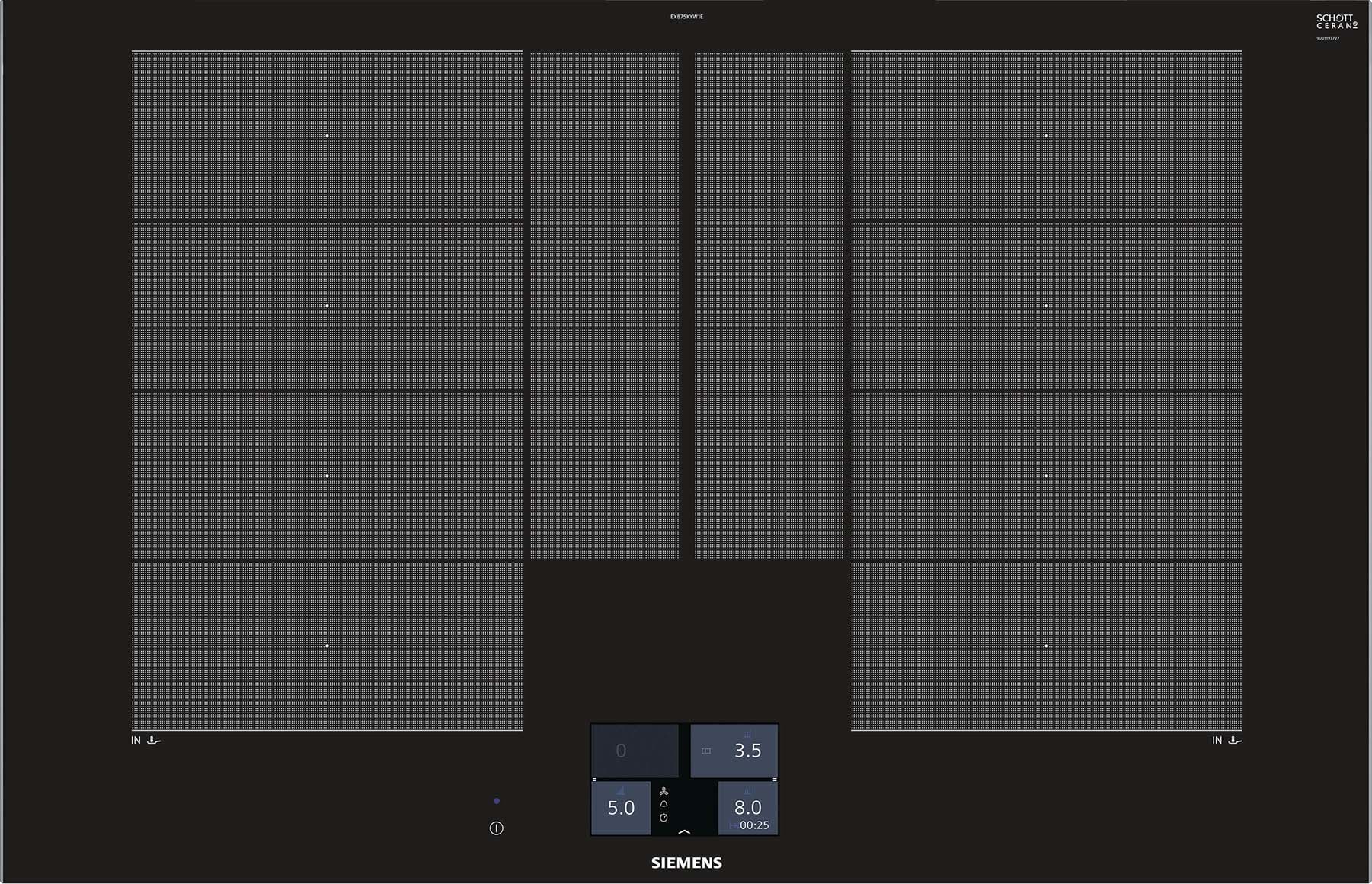 Siemens Hausgerate - SIZEX875KYW1E Glaskeramik Kochstelle 80cm 4xInduktion