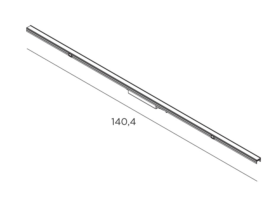 EXENIA SRL EXE708746500 UNIT 70W 7000LM 1404MM DALI ALLUMINIO 85