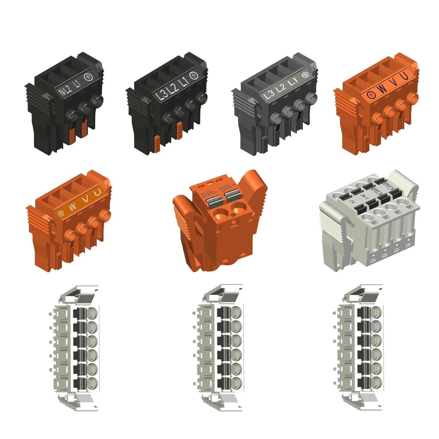 SCHNEIDER ELECTRIC SNRVW3M2201 KIT CONNETTORI LXM 32C