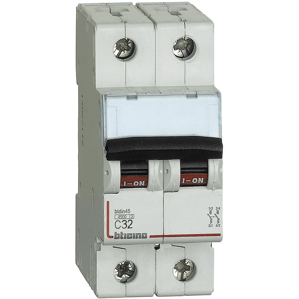 BTICINO BTIFA82C32 BTDIN45 - MAGNETOT 2P CURVA C 32A 4,5KA
