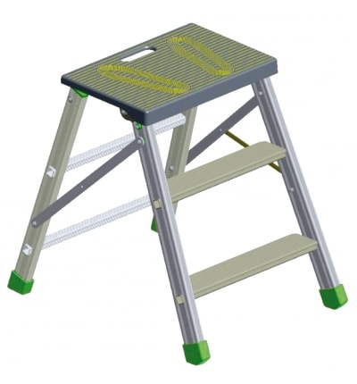 FACAL SRL FAFF-3 SGABELLO FERMO A 2 GRADINI + PEDANA