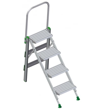 FACAL SRL FAFPO-4M SGABELLO PLIO A QUATTRO GRADINI CON MANI