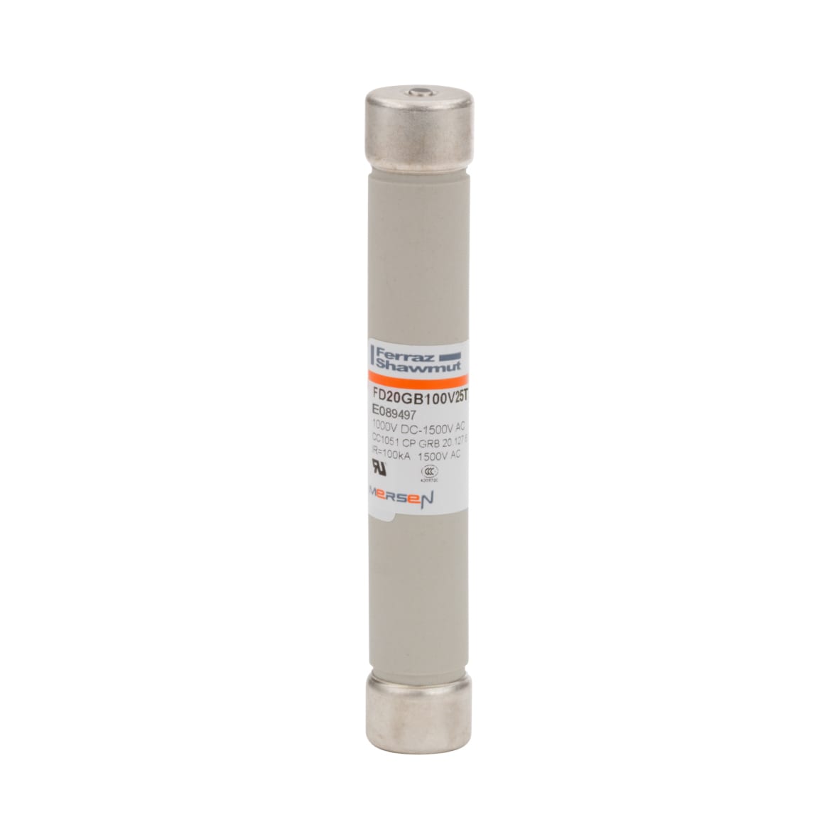 MERSEN ITALIA SPA XESE089497 FUSIBILE 20X127 1000V DC 25A CON PERC.