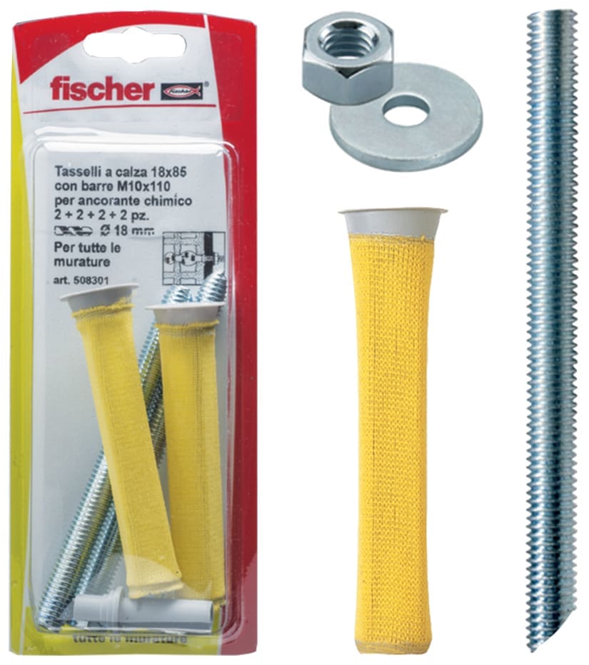 FISCHER ITALIA - FIS00508301 FIS H 18X85 N CALZA +BARRE M10