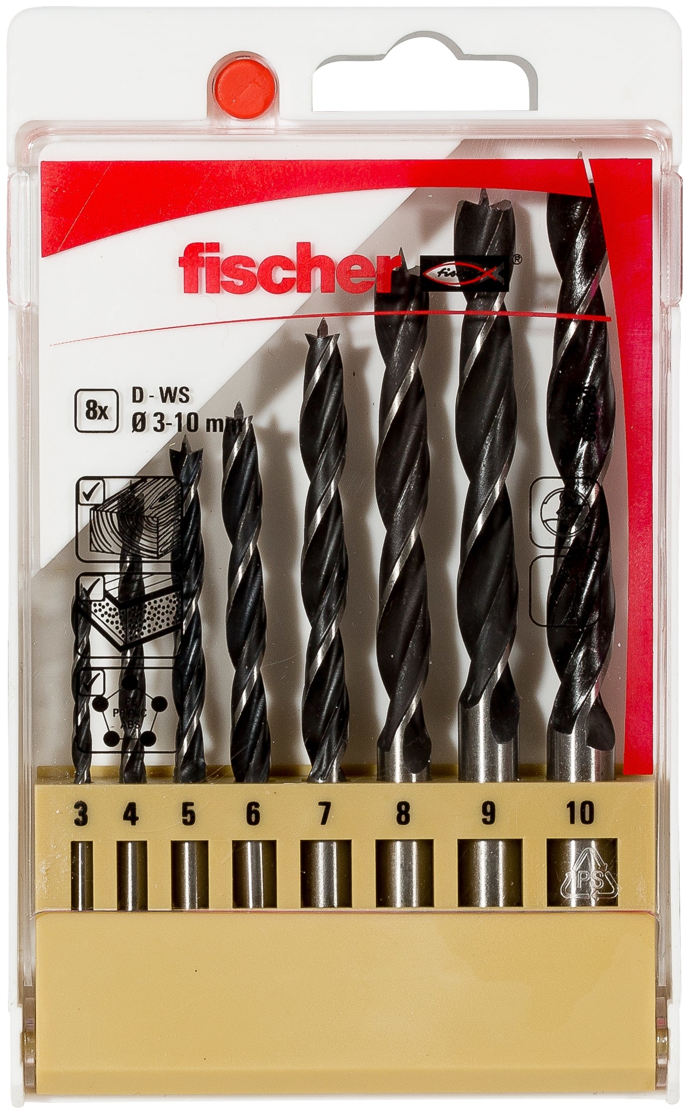 FISCHER ITALIA FIS00536609 SET PL (3-10MM) 8 PEZZI P