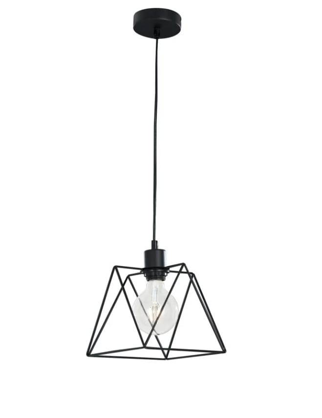 F.A.N. EUROPE LIGHTI - FHLI-SANTANA-M-S1 SOPENSIONE SANTANA NERA 1XE27