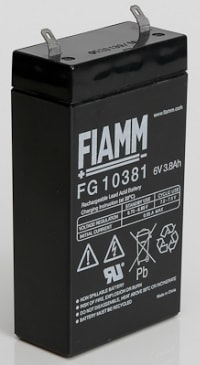 FIAMM ENERGY TECH. FI1FG10381 BATTERIE STANDARD 6V 3,8AH