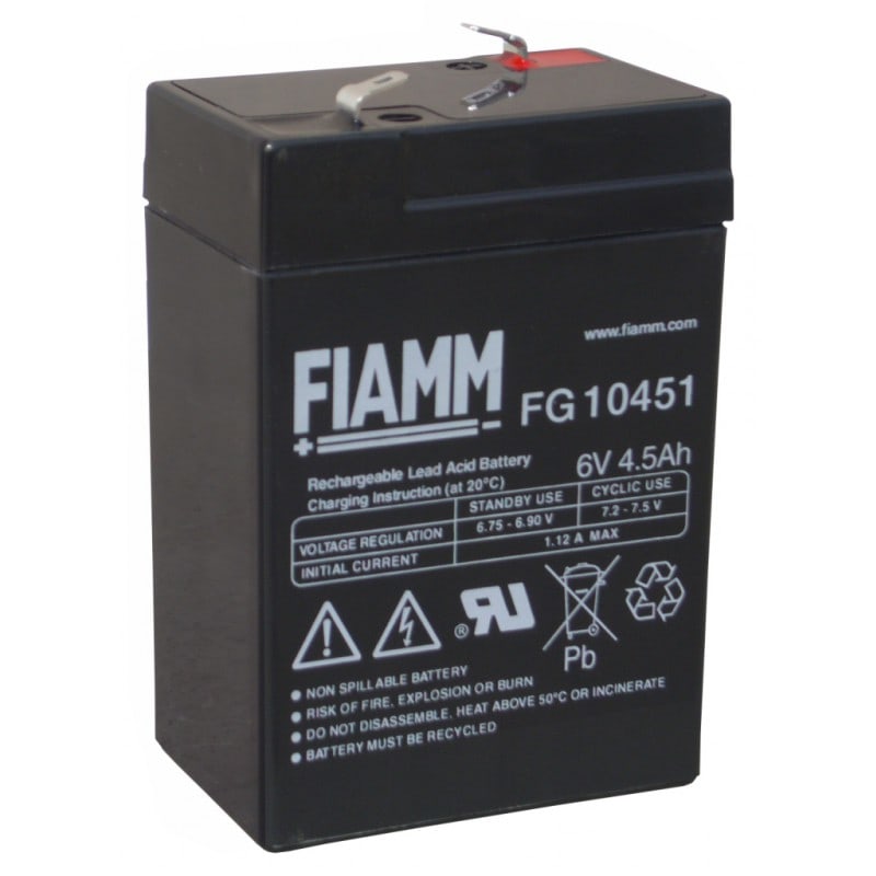 FIAMM ENERGY TECH. FI1FG10451 6V 4,5AH