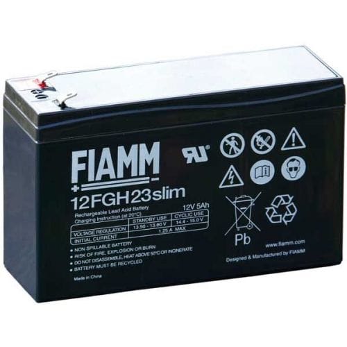 FIAMM ENERGY TECH. FI112FGH23SLIM BATTERIE A SCARICA RAPIDA12V 5,0AH SLIM