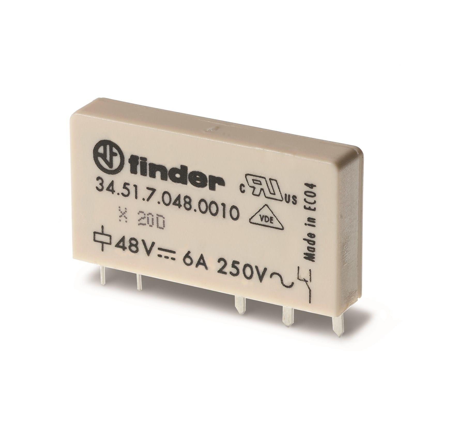 FINDER SPA FIN345170120010 MINI RELE PER C.S. EMR 1CONTATTO 6A