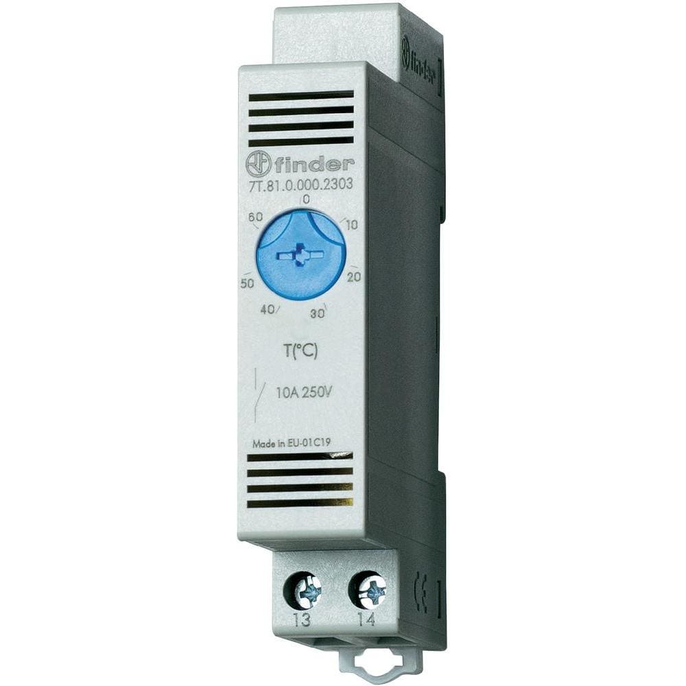 FINDER SPA FIN7T8100002303 TERMOSTATO IND. VENTILAZIONE 10A 0/+60C