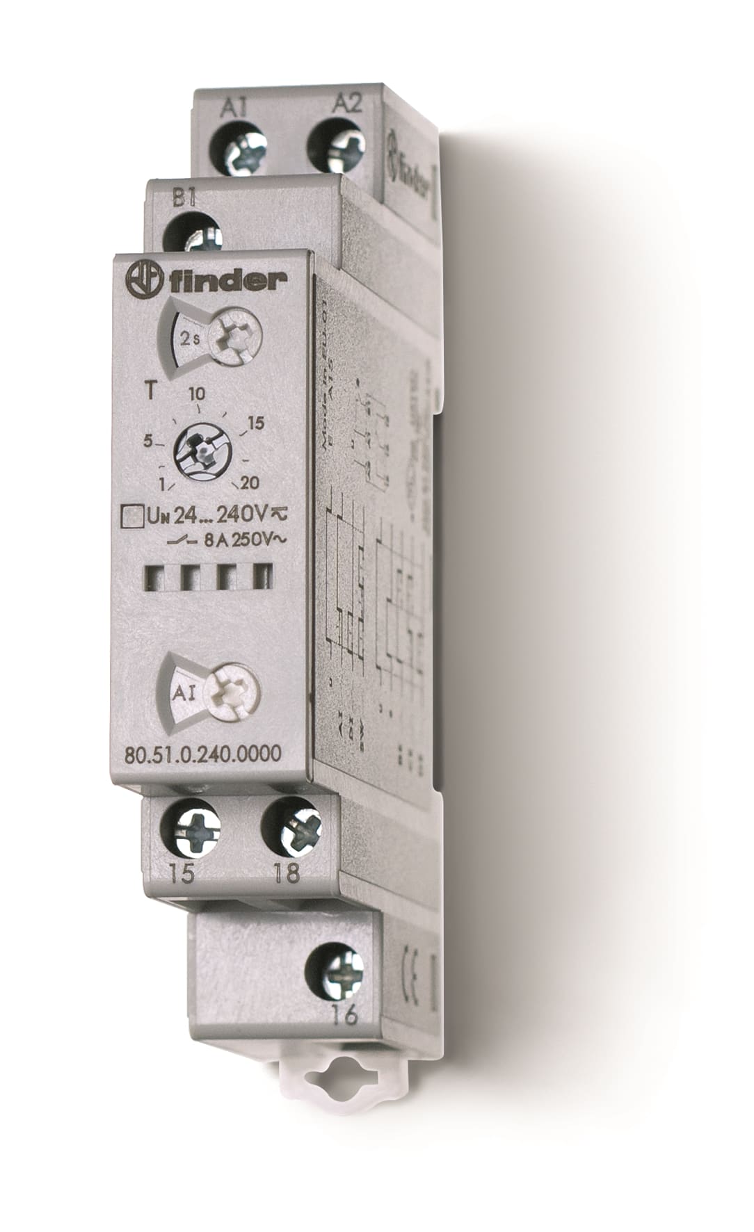 FINDER SPA FIN805102400000 TEMPORIZZATORE MULTIFUNZ.24/240V 8A