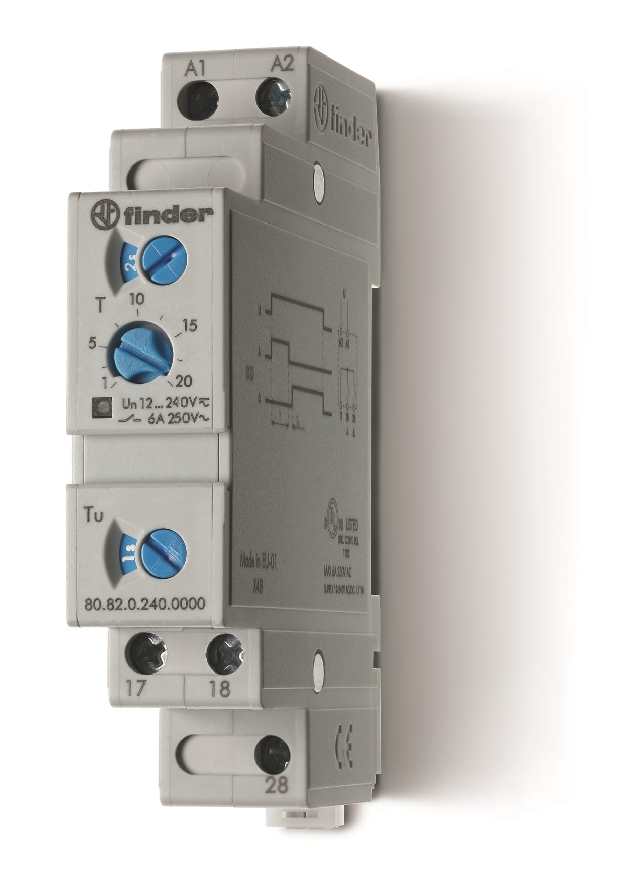 FINDER SPA FIN808202400000 TEMPORIZZATORE STELLA/TRIANGOLO 24/240V