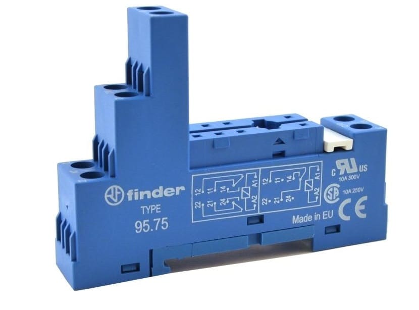 FINDER SPA FIN9575SMA ZOCCOLO CON MORSETTI BUSSOLA 2P S.40/41