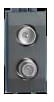 FAIT SRL - FIT5121606 TLT/FM-PRESA DOP.FF+IECM COMP.TICINO TEC