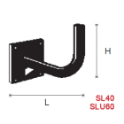 FAIT SRL - FIT7000018 SL60-SUPPORTO 90 A MURO 60 CM