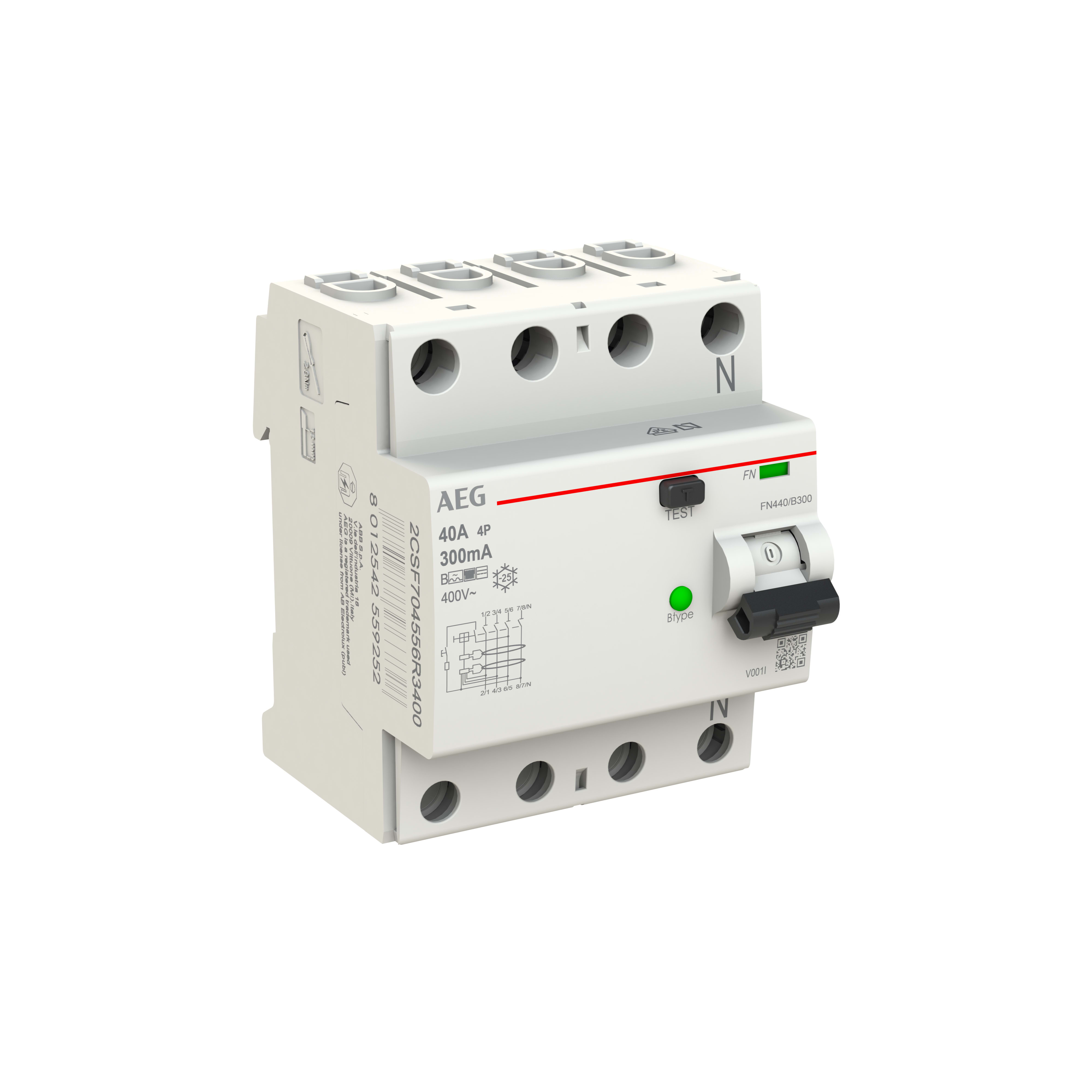ELETTRA SRL AEG AEGFN440/B300 DIFF.PURO AEG FN 4P 40A 300MA B 4M
