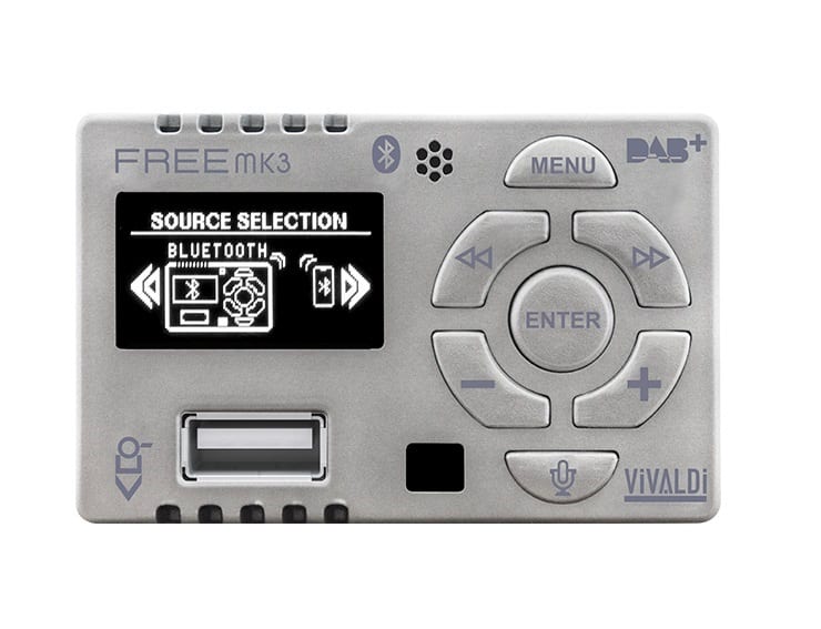 VIVALDI SRL - VILFREEMK3.S VIVALDI GIOVE_HIFI 25+25W BTI SILVER+DAB