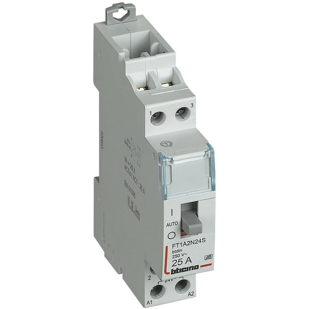 BTICINO BTIFT1A2N24S BTDIN - CONTACTOR 2NO 25A B/24VAC SILENT