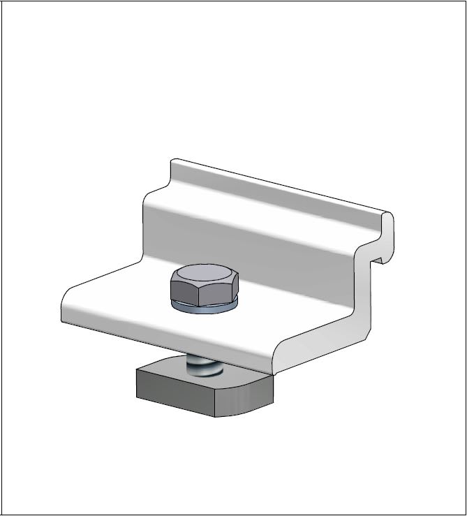 ALUSISTEMI - ALUFTM0161 MORSETTO FERMALONGHERONE HP IN ALLUMINIO