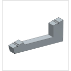 ALUSISTEMI ALUFTM2205 SUPPORTOZAVORRA(INCALCESTRUZZO)-PERMO