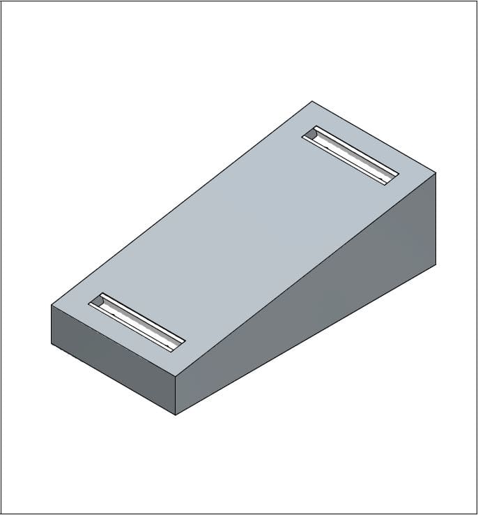 ALUSISTEMI ALUFTM2523 SUPPORTOZAVORRA(INCALCESTRUZZO)-PERMO