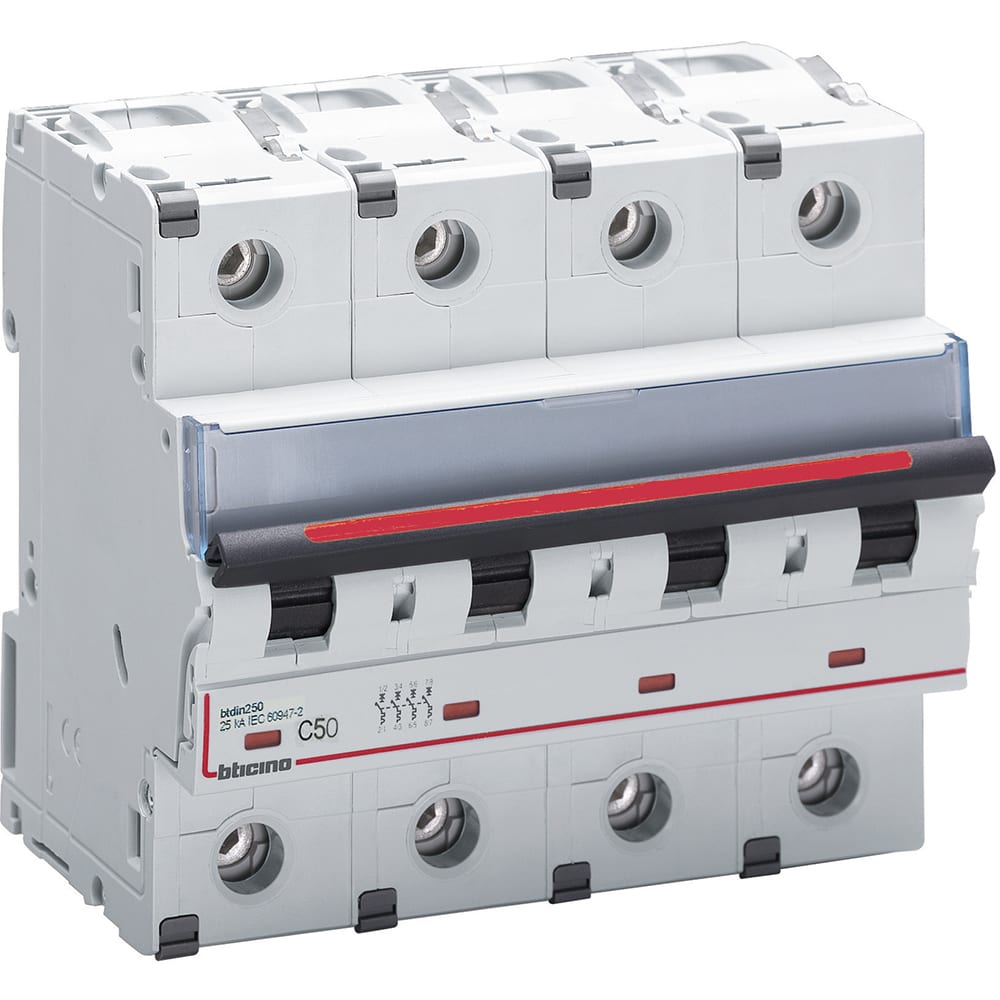 BTICINO BTIFV84C50 BTDIN250 - MAGNETOT 4P CURVA C 50A 25KA