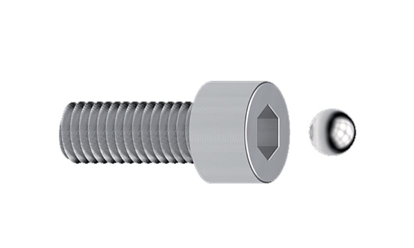 TEKNOMEGA SRL - TKGFVT1356 SFERA ANTIFURTO INOX X VITI TCEI M8