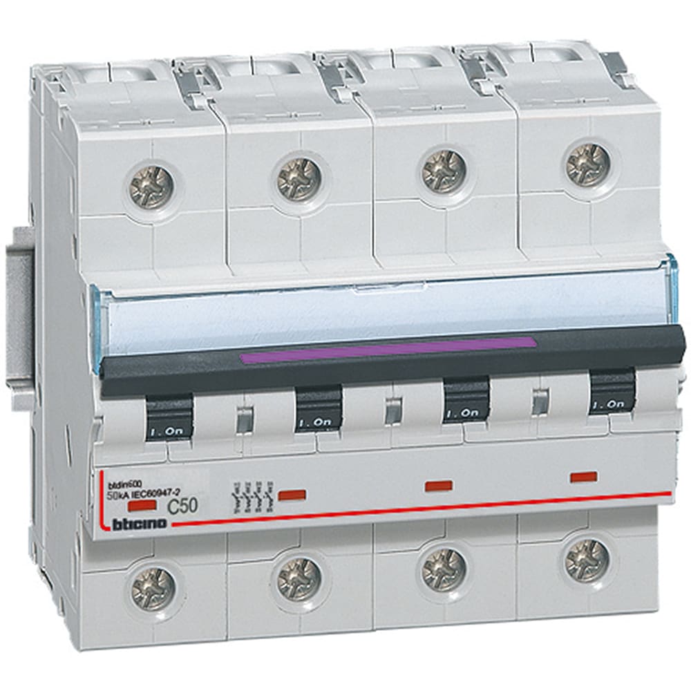 BTICINO BTIFX84C50 BTDIN500 - MAGNETOT 4P CURVA C 50A 50KA