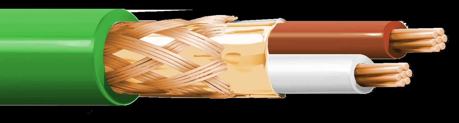 ITC INDUSTRIA TECNIC - ITCFK-21VZB500 FK 2X1,00 LSZH VERDE BOB. 500 CCA-S1B,D1