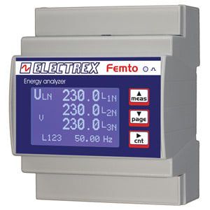 AKSE SRL AKSPFA6411-02-B FEMTO D4 RS485 230-240V ENERGY ANALYZER