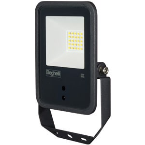 BEGHELLI - BEG86169 FL LED 20W NERO IP66 SENS 4K