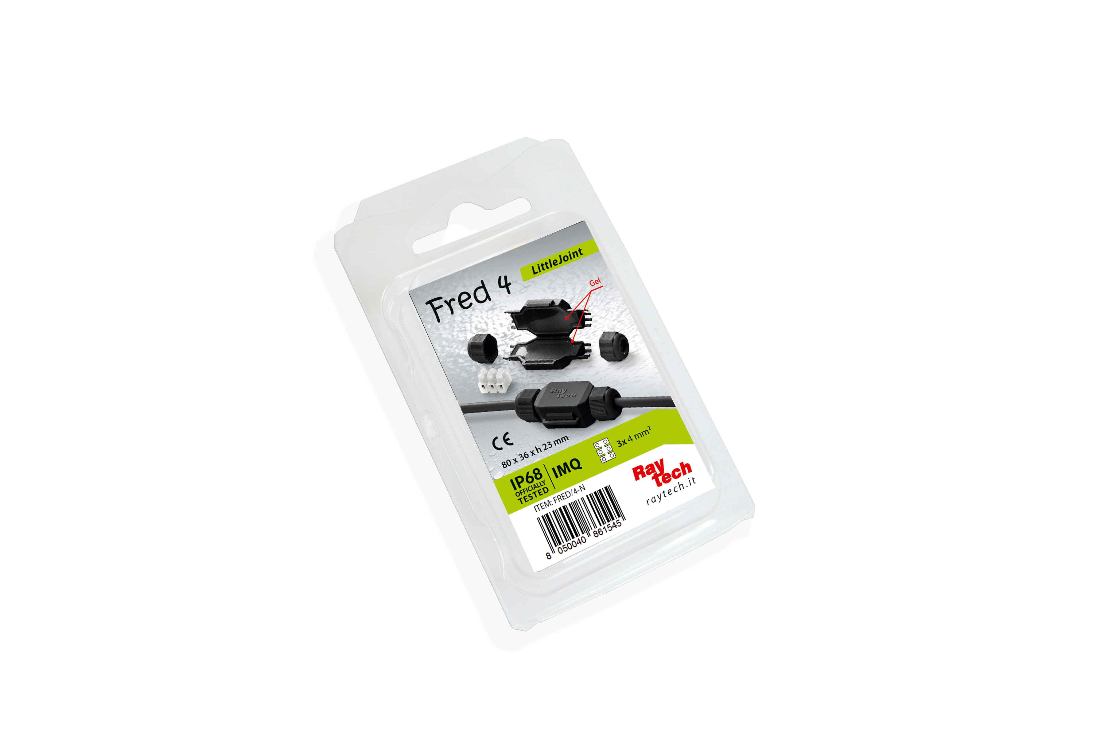 RAYTECH SRL RYTFRED/4-N FRED 4 NERO GIUNTO IN GEL + MORS (CF 1 P