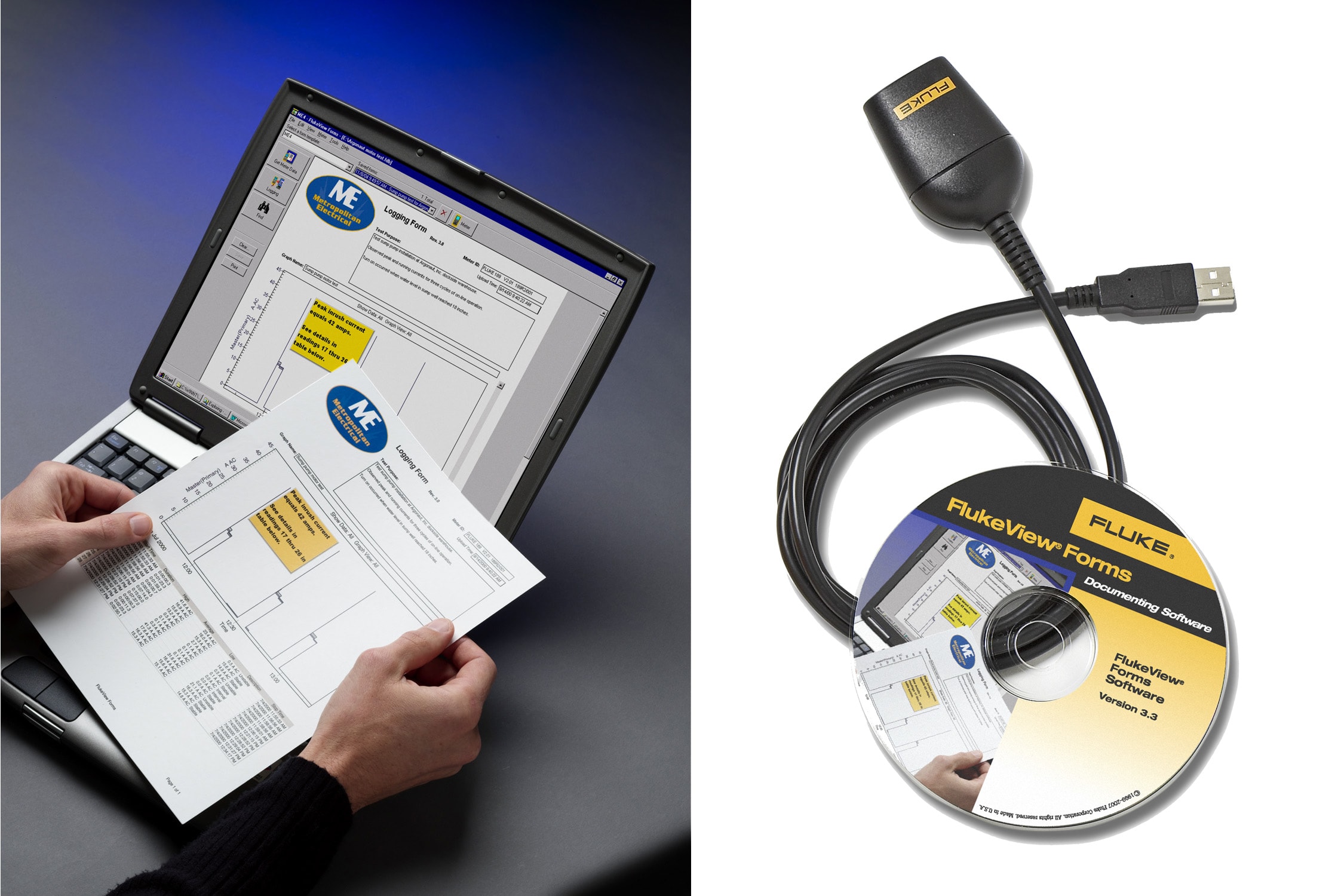 FLUKE ITALIA SRL FLK2396957 FVF-BASIC SOFTWARE/CAVO 287,289,789,1550