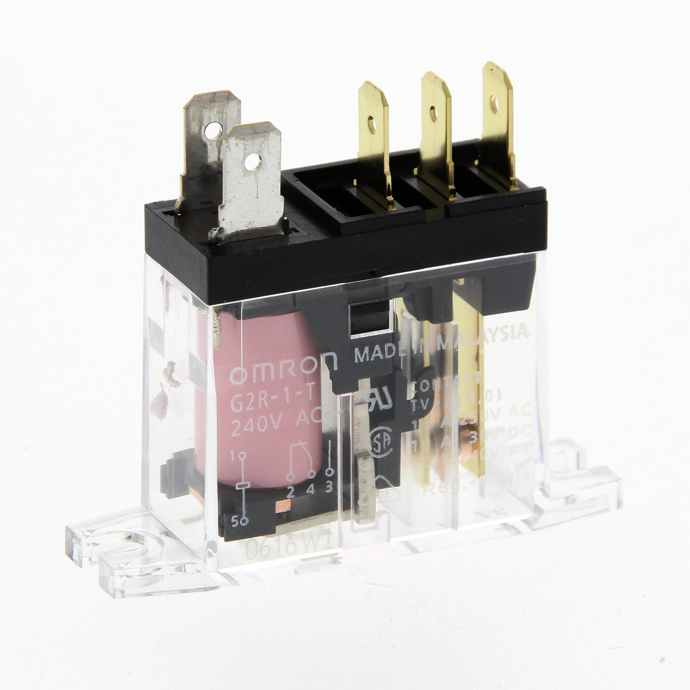 OMRON OMRG2R1TAC240BYOMB- RELE-VERT1SPDT10A/250VCAFAST-ON