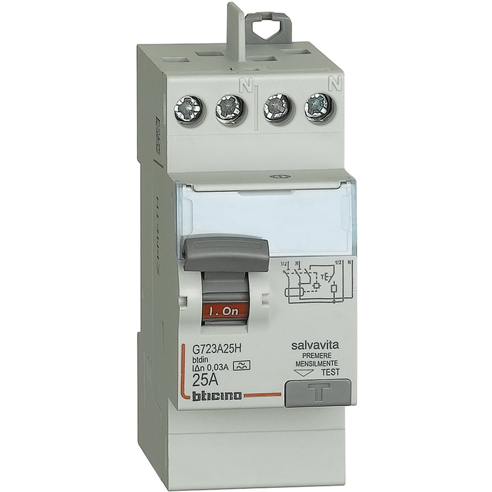 BTICINO BTIG723A25H BTDIN - DIFFER PURO A 2P 25A 30MA