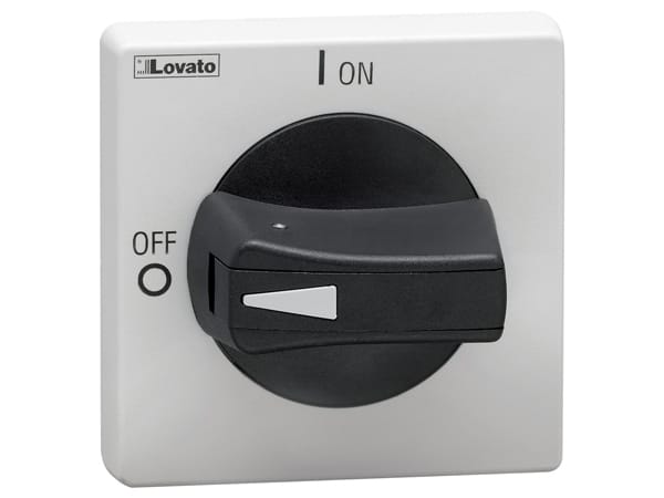 LOVATO LOVGAX64B MANIGLIA NERA SEL.SPORGENTE LUCCH. IP65
