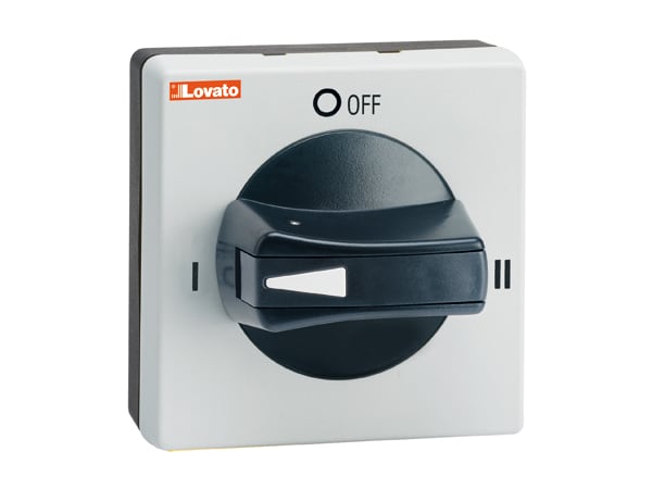 LOVATO LOVGAX67B MANIGLIA NERA LUCCHETT. IP65