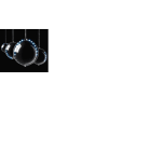 GIOCOPLAST NATALE SP - GCP07410638 SET 4 SFERE SNOWFALL VIOLA, DIAM. 80MM,