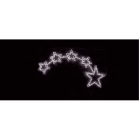 GIOCOPLAST NATALE SP - GCP17510510 FIGURA 5 STELLE BIANCHE A LED, CM 150 X