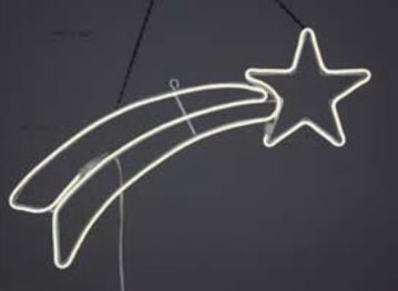 GIOCOPLAST NATALE SP - GCP17512287 COMETA CON NEON FLEX BIANCO CM 57 X 23