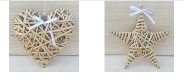 GIOCOPLAST NATALE SP GCP32612269 PENDENTE RATTAN NATURALE