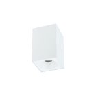 NOVALUX SPA - NOX112002.01 GECO QUADRATO 90x90 L.135 BIANCO, 1xGU10 Ø51 max10W, Alluminio verniciato, Schermo in vetro. IP54