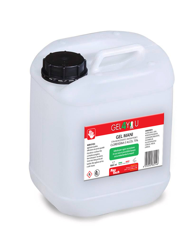 RAYTECH SRL RYTGEL4YOU-5K GEL4YOU 5K GEL MANI IGIEN. 5000ML