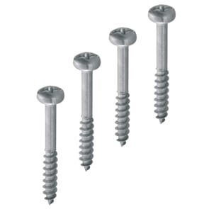 GEWISS - GEWDX59650 KIT DI 4 VITI AUTOFILETTANTI IN ACCIAIO INOX - PER POZZETTI - 360X260X320
