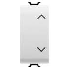 GEWISS - GEWGW10140 PULSANTE UNIPOLARE 250V ac - NA+NA 10A - CON INTERBLOCCO - SIMBOLO SU- GIU' - 1 MODULO - BIANCO LUCIDO - CHORUSMART