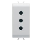 GEWISS - GEWGW10201 PRESA STANDARD ITALIANO 250V ac - 2P+T 10A - P11 - 1 MODULO - BIANCO LUCIDO - CHORUSMART